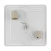   Ecolight LED mennyezeti lámpa, 2XE27, IP20, nényzet, fehér