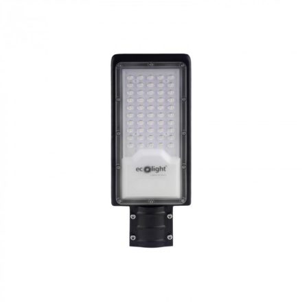 EC20479 - Ecolight LED Utcai világító, 50W, 5000K, 4500lm, IP65, 220-240V, fekete