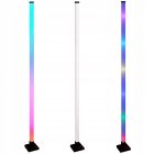 Ecolight RGB állólámpa, 10W, USB, 125×125×1500mm, zenélő, TUYA Smart funkcióval, fekete