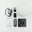 Ecolight RGB állólámpa, 10W, USB, 125×125×1500mm, zenélő, TUYA Smart funkcióval, fekete