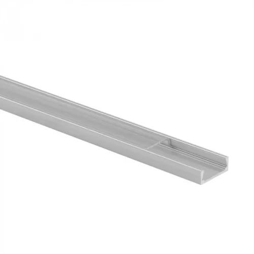 Ecolight alumínium led profil, átlátszó fedővel, falon kívüli, 2 méter,