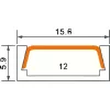   Ecolight alumínium led profil, opál fedővel, falon kívüli, 2 méter,