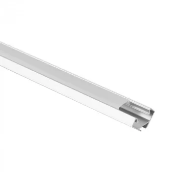   Ecolight aluminium profil LED szalaghoz, sarokprofil + matt búra, 2m