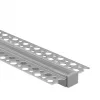   Ecolight Gipszkartonba rögzíthető aluprofil átlátszó fedővel, végzáróval, Belső: 12mm, 2 méter