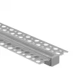 Ecolight Gipszkartonba rögzíthető aluprofil átlátszó fedővel, végzáróval, Belső: 12mm, 2 méter