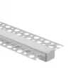   Ecolight Gipszkartonba rögzíthető aluprofil matt fedővel, végzáróval, Belső: 12mm, 2 méter