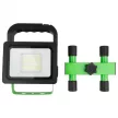 Ecolight Led Hordozható Reflektor PN-A2akkumulátorral,20W,5000K,5VDC 1A,IP54,1600lm,IK07,Fekete/Zöld
