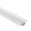 Ecolight Gipszkartonba rögzíthető Eloxált aluprofil opál fedővel, végzáróval, Belső: 17mm, 2 méter