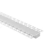   Ecolight Gipszkartonba rögzíthető FEHÉR aluprofil opál fedővel, végzáróval, Belső: 17mm, 2 méter