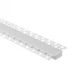 Ecolight Gipszkartonba rögzíthető FEHÉR aluprofil opál fedővel, végzáróval, Belső: 17mm, 2 méter
