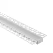 Ecolight Gipszkartonba rögzíthető FEHÉR aluprofil átlátszó fedővel, végzáróval, Belső: 17mm, 2 méter