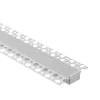   Ecolight Gipszkartonba rögzíthető FEHÉR aluprofil matt fedővel, végzáróval, Belső: 17mm, 2 méter