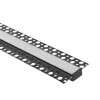   Ecolight Gipszkartonba rögzíthető FEKETE aluprofil matt fedővel, végzáróval, Belső: 17mm, 2 méter