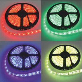   Ecolight Led Szalag, 14,4W/m, RGB+4000K, 12V, SMD5050, IP20, 5 méter