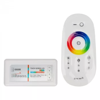   Ecolight RGB vezérlőszett (vezérlő + távirányító), 18A, 216W