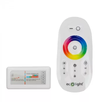   Ecolight LED szalaghoz RGBW távirányító szett, RF, 12/24V DC, 288W