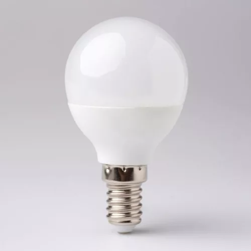 Ecolight Led Fényforrás, 10W, E14, 4000K, 900lm, 180°, Kisgömb, opál