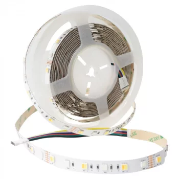   Ecolight LED szalag 14,4W/m, 1300lm/m, 60LED/m, RGB-CCT 3000-6500K, 12V, IP20, 5m