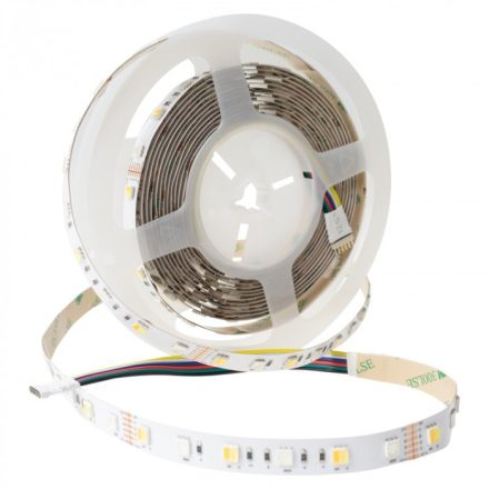 Ecolight LED szalag 14,4W/m, 1300lm/m, 60LED/m, RGB-CCT 3000-6500K, 12V, IP20, 5m