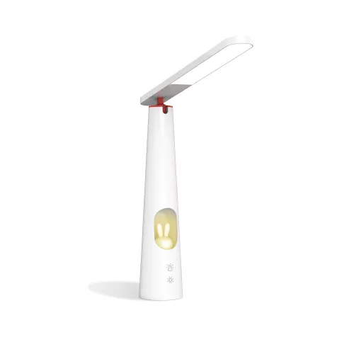 TelForceOne, Forever Light asztali LED lámpa, Tőlthető, 7,5W, 3000-6000K, 328x70x350mm, fehér, nyuszis, ELENA