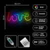   TelForceOne LED Valentin napi Dekoráció, 2,6W, RGB, LOVE felirat 