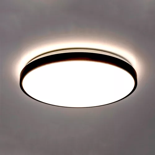 Fucida LED Mennyezeti lámpa, 36W, 4000K, 3820m, IP44, 350MM, Fekete