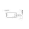   Mi-Light - FUT035S+ - Group Control Dimmer csoport (zóna) LED szalag fényerő szabályzó: Vezérlő