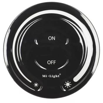   Mi-Light - FUT087B - Dimmer Fali LED szalag fényerő szabályzó panel: elemes - fekete