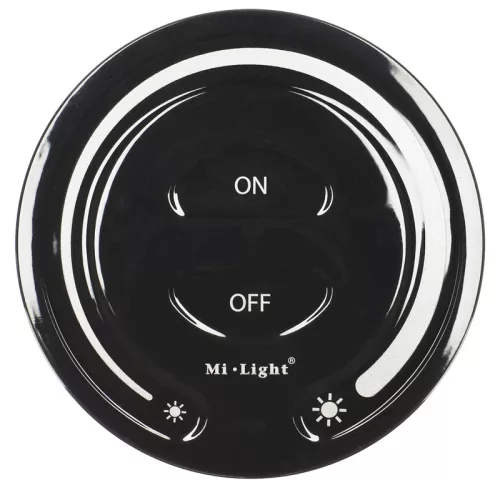 Mi-Light - FUT087B - Dimmer Fali LED szalag fényerő szabályzó panel: elemes - fekete
