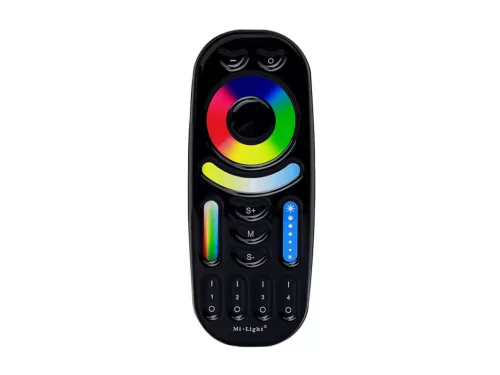 Mi-Light - FUT092B - RGB+CCT csoport (zóna) TÁVIRÁNYÍTÓ Full color LED szalaghoz, 2db 3AAA elem, Fekete