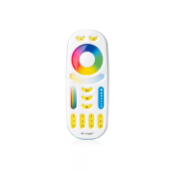   Mi-Light - FUT092W - RGB+CCT csoport (zóna) TÁVIRÁNYÍTÓ Full color LED szalaghoz, 2db 3AAA elem, Fehér