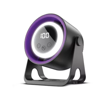   TelforceOne Forever Asztali Ventillátor LED Világítással, tölthető,  5W, 5V, USB-C, ABS, Akasztható, Rögzíthető