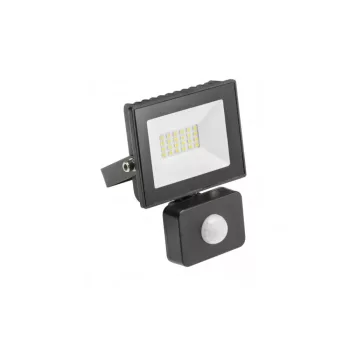   G-TECH LED-es reflektor mozgásérzékelővel, 10W, 700lm, AC220-240V,50/60 Hz,PF>0,9,IP65,120°,6400K, fekete ház