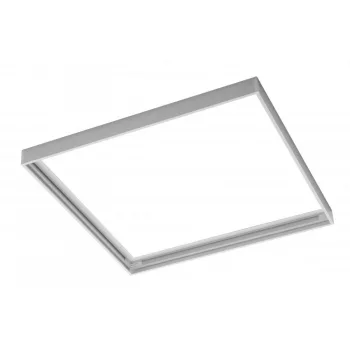   Felületre szerelhető LED panel keret 60x60 cm (KING, PRINCE, INNOVO), csavarok nélkül, fehér színben