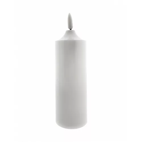 Trixline Műanyag nagy gyertya, 2*AA, 17cm,  IP20, fehér