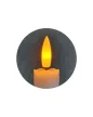 Trixline Műanyag hosszú LED gyertya 2xAA, 255mm x 22mm, fehér, 2db/csomag