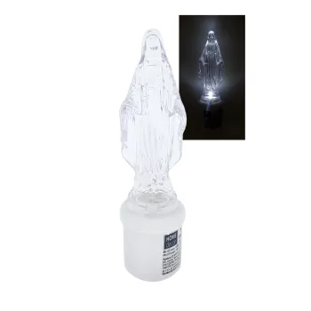   TRX LED mécses, 2XC R14 UM2 elem (tartozék), 59X210X59mm, Szűz Mária