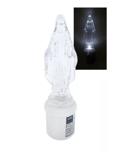 TRX LED mécses, 2XC R14 UM2 elem (tartozék), 59X210X59mm, Szűz Mária