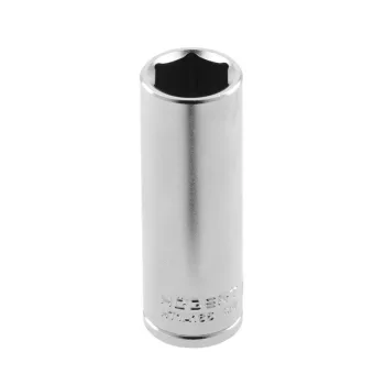   3/8", metrikus hatszögletű, hosszú, CrV acél, 6 mm-es dugókulcs
