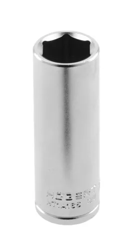 3/8", metrikus hatszögletű, hosszú, CrV acél, 6 mm-es dugókulcs