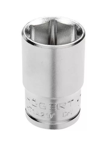 Hatszögletű dugókulcs 1/2", metrikus, CrV acél, 17 mm DIN 3124