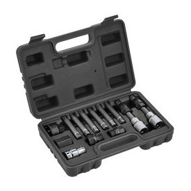 Generátor kulcs készlet tengelykapcsolóval, 13 db 