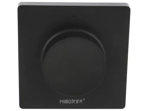 Mi-Light - K1B - Fali LED fényerőszabályzó, forgatógombos, matt fekete