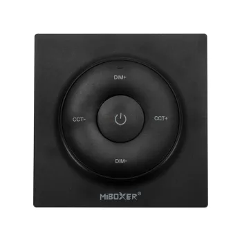   Mi-light - K2B - Dimmer Fali LED szalag fényerő szabályzó panel (CCT): elemes - fekete