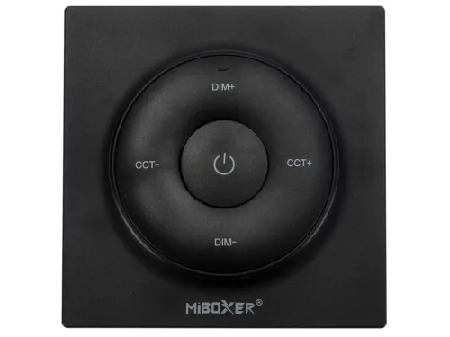 Mi-light - K2B - Dimmer Fali LED szalag fényerő szabályzó panel (CCT): elemes - fekete