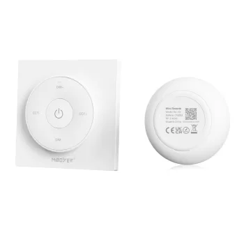   Mi-light - K2W - Dimmer Fali LED szalag fényerő szabályzó panel (CCT): elemes - fehér