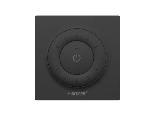 Mi-light - K3B - Dimmer, Fali LED szalag fényerő és színhőmérséklet szabályzó panel (CCT): elemes - fekete