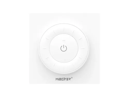 Mi-light - K3W - Dimmer, Fali LED szalag fényerő és színhőmérséklet szabályzó panel (CCT): elemes - fehér