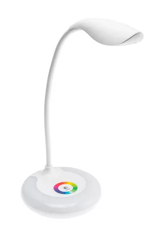 Íróasztali lámpa GALACTIC LED, 5W, 240lm, 5V DC, 4000K, RGB, dimmelhető USB töltés, fehér színű lámpatest