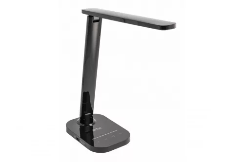 LED asztali lámpa GALE 8W, 550lm, AC220-240V, 5-CCT, 10 fokozatú fényerőszabályozás, PF>0,5,RA>80, fekete színű.